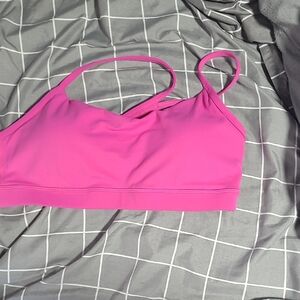 CRZ YOGA Vibrant Pink Sports Bra